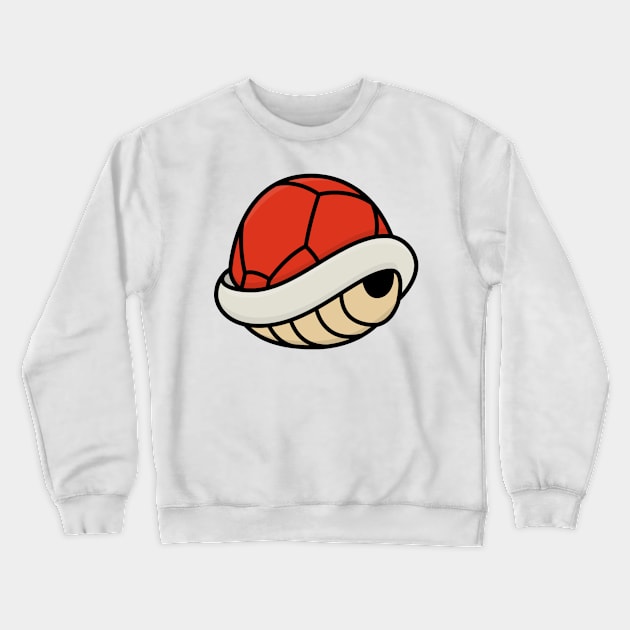 Red Shell Crewneck Sweatshirt by Radradrad